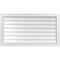 Ekena Millwork Vertical Surface Mount PVC Gable Vent w/ 2"W x 2"H , Brickmould Sill Frame, 40"W x 22"H GVPVE40X2203SN - alternate 1